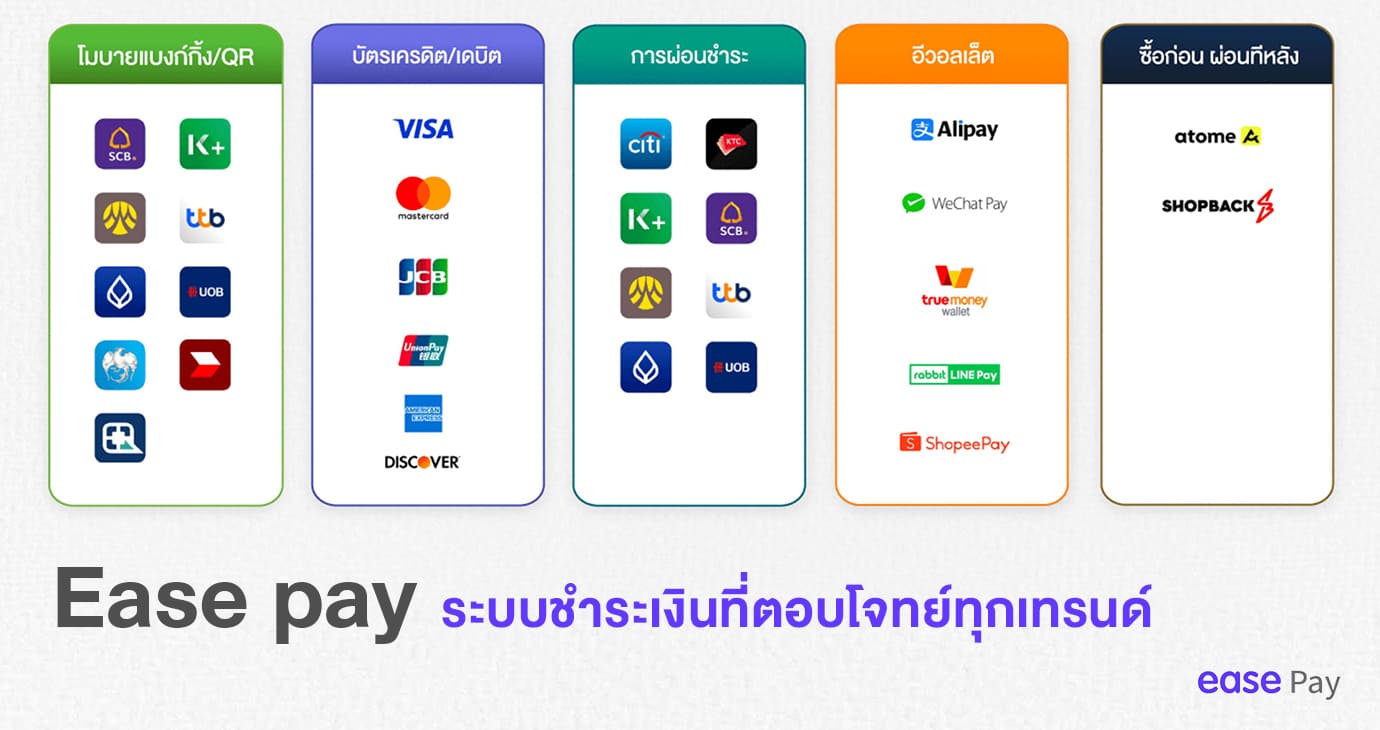 Ease pay ระบบชำระเงิน