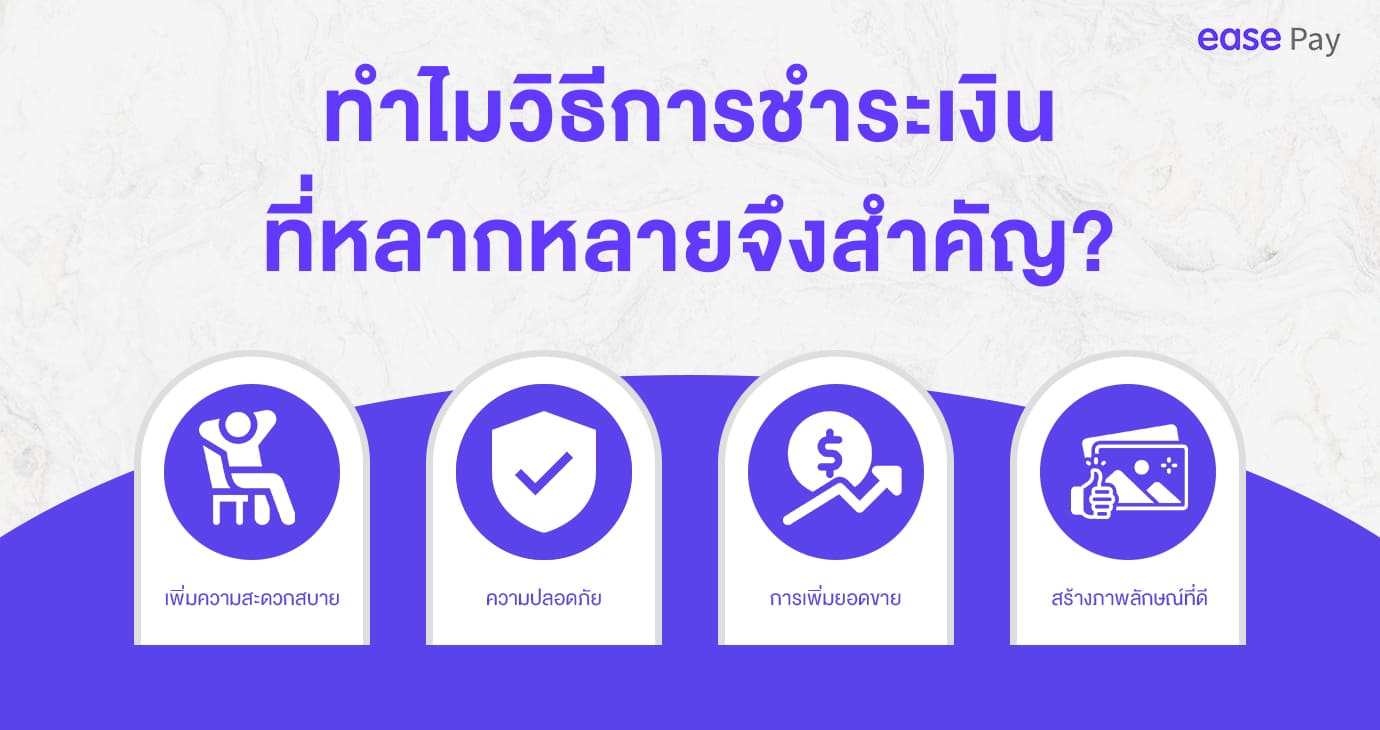 การชำระเงินที่หลากหลาย